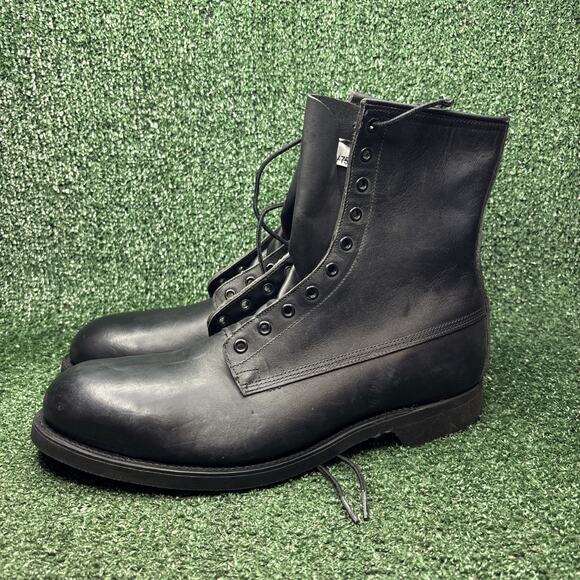 NEW - ADDISON SHOE COMPANY Vintage 1990 Combat Military Boots Steel Toe Mens 12 main image 11